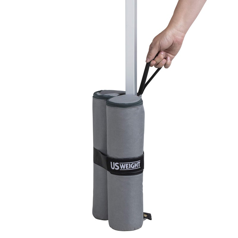 US Weight Titan Fillable Canopy Weight Bags (4-Pack) with Reliable Zippers, Double-Bagged Design, Heavy Duty Thread and Box-Stitched Stress Points - Image 2